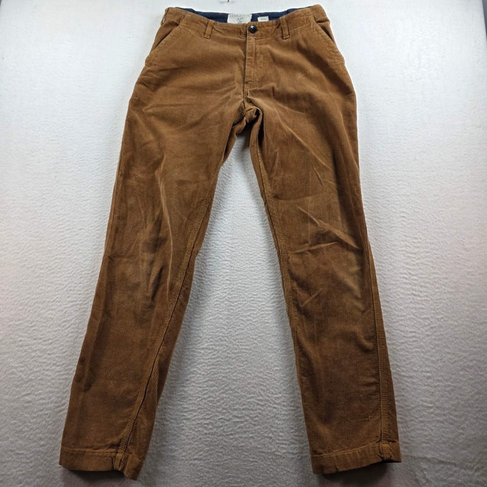 Uskees 5005 Mens Corduroy Trousers Ginger Brown Organic‎ Cotton Size 30 Workwear